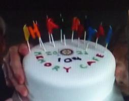 10th Birthday Cake - Memory Cafe